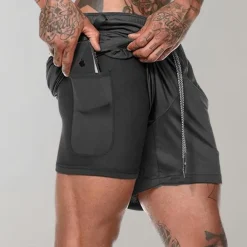 Broeken Heren*Elliot - 2-in-1 fitness herenshort voor de zomer