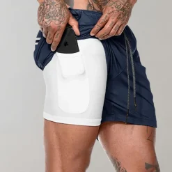 Broeken Heren*Elliot - 2-in-1 fitness herenshort voor de zomer