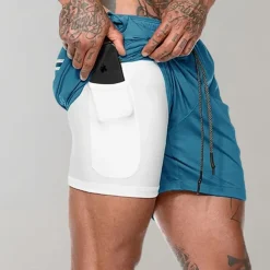 Broeken Heren*Elliot - 2-in-1 fitness herenshort voor de zomer