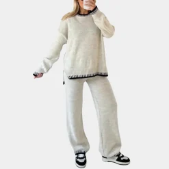 Sets Dames*Eloisa - Gebreide dames tweedelige zomerset