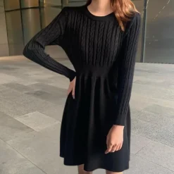 Jurken & Jumpsuits Dames*Elora - Comfortabele zomerse gebreide jurk voor dames