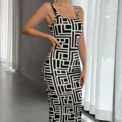 Jurken & Jumpsuits Dames*Elsa - Geometrische bodycon zomerjurk