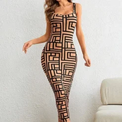 Jurken & Jumpsuits Dames*Elsa - Geometrische bodycon zomerjurk