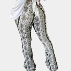 Broeken & Rokken Dames*Elvera - Boho stijl uitlopende damesbroek voor de zomer