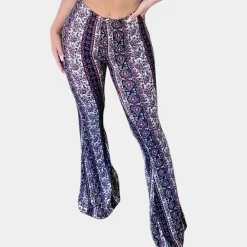 Broeken & Rokken Dames*Elvera - Boho stijl uitlopende damesbroek voor de zomer