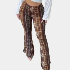 Broeken & Rokken Dames*Elvera - Boho stijl uitlopende damesbroek voor de zomer