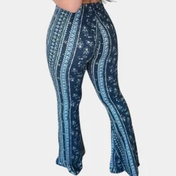 Broeken & Rokken Dames*Elvera - Boho stijl uitlopende damesbroek voor de zomer