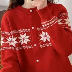 Truien & Vesten Dames*ELYSE - Comfortabel Zomervest voor Dames Rood