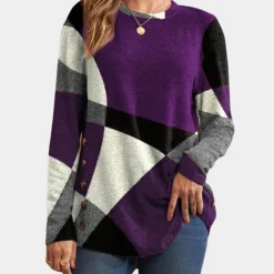 Topjes & Shirts Dames*Emery - Dames t-shirt met lange mouwen voor de zomer