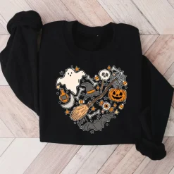 Truien & Vesten Dames*Emese – Relaxed-Fit Zomerse Halloween Sweatshirt voor Vrouwen