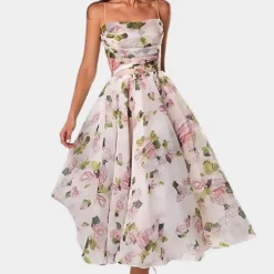 Jurken & Jumpsuits Dames*Emilia - Elegante Zomerse Midi-jurk voor dames