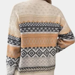 Truien & Vesten Dames*Emilija - Stijlvolle gebreide trui voor dames Beige