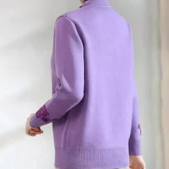 Truien & Vesten Dames*Emiliya - Elegante zomerse trui met mandarijnkraag voor dames