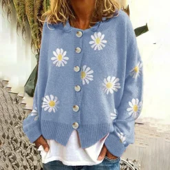 Truien & Vesten Dames*ENYA - Luchtig gebreid vest met knopen voor dames, perfect voor de zomer