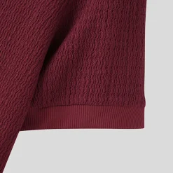 Shirts Heren*ENZO - Slank geribd zomer overhemd voor mannen