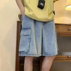 Broeken Heren*Erwin - Luchtige Zomer Denim Short Heren