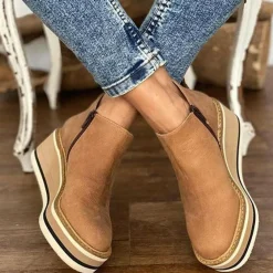 Damesschoenen*ESTEE - Lage enkellaarzen voor dames, perfect voor de lente en zomer