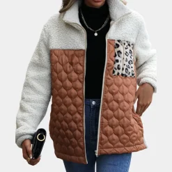 Jassen Dames*Estefania - Modieuze Lente/Zomer Plush Jas voor de Elegante Dame