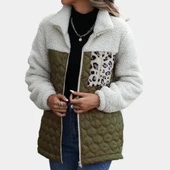 Jassen Dames*Estefania - Modieuze Lente/Zomer Plush Jas voor de Elegante Dame