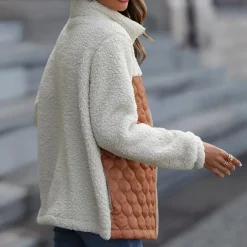 Jassen Dames*Estefania - Modieuze Lente/Zomer Plush Jas voor de Elegante Dame