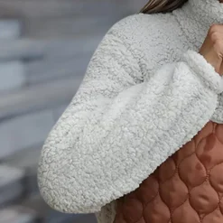 Jassen Dames*Estefania - Modieuze Lente/Zomer Plush Jas voor de Elegante Dame