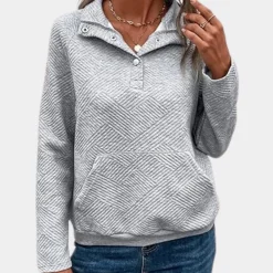 Topjes & Shirts Dames*ESTER - Luchtige Zomertrui voor Dames Grijs