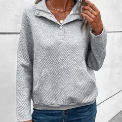 Topjes & Shirts Dames*ESTER - Luchtige Zomertrui voor Dames Grijs