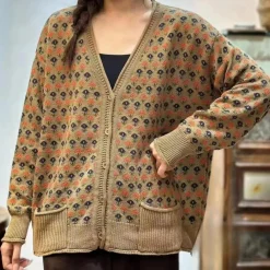 Truien & Vesten Dames*ETTA - Luxe Zomervest voor Dames Kaki