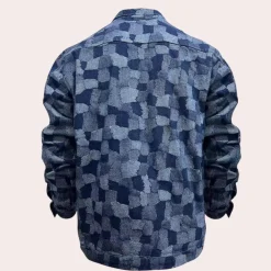 Shirts Heren*EUGENE - Comfortabel Herenoverhemd met Lange Mouwen voor de Zomer Hemelsblauw