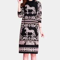 Jurken & Jumpsuits Dames*EVELYN - Trendy Zomerjurk voor Dames Zwart