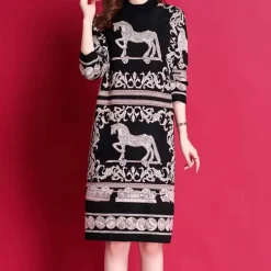 Jurken & Jumpsuits Dames*EVELYN - Trendy Zomerjurk voor Dames Zwart