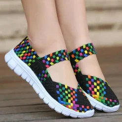 Damesschoenen*Evelyne - Ademende en kleurrijke zomerse damesschoenen