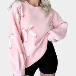 Truien & Vesten Dames*EVERLY - Modieuze Zomerse Trui voor Dames Roze