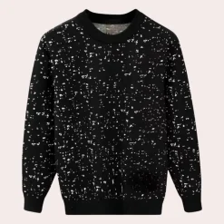 Truien & Vesten Heren*FABRICIO - Luchtige Zomertrui voor Heren Zwart