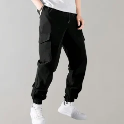 Broeken Heren*Falke - Heren cargobroek met trekkoord voor de zomer