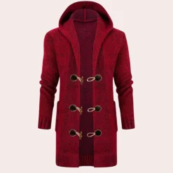 Truien & Vesten Heren*Fanis - Zacht gebreid herenvest met capuchon voor de zomer