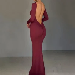 Jurken & Jumpsuits Dames*Faustina - Elegante Maxi Zomerjurk met Open Rug