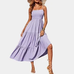 Jurken & Jumpsuits Dames*Felice - Casual gelaagde damesjurk voor de zomer