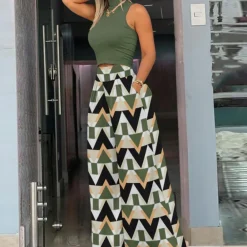 Broeken & Rokken Dames*Felice - Stijlvolle wijde damesbroek voor de zomer