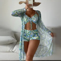 Sets Dames*FENNA - Driedelig badpak set voor de zomer