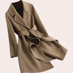 Jassen Dames*FERIDE - Luxe Zomer Riemjas voor Dames Bruin