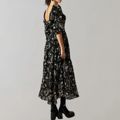 Jurken & Jumpsuits Dames*Fie - Zomerse gebloemde midi-jurk met ruches