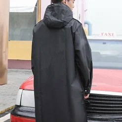 Jassen Heren*FINN - Lichte regenjas voor dames en heren, perfect voor lente en zomer Zwart