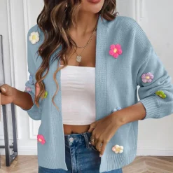 Truien & Vesten Dames*Fiona - Bloemenpatroon zomer vest voor vrouwen