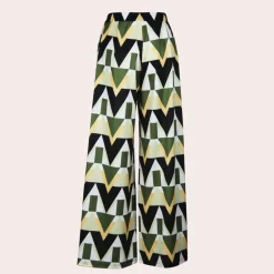 Broeken & Rokken Dames*Fisseha - Stijlvolle Dames Wijde Broek met Hoge Taille voor de Zomer