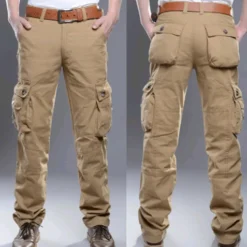 Broeken Heren*FLAVIO - Luchtige casual cargo broek voor de zomer