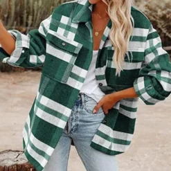 Jassen Dames*Florentina - Comfortabele en stijlvolle geruite damesjas voor de zomer