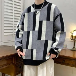 Truien & Vesten Heren*Fontane - Heren Trui met Modieuze Kleuren Blokken Design voor Lente/Zomer