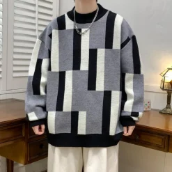 Truien & Vesten Heren*Fontane - Heren Trui met Modieuze Kleuren Blokken Design voor Lente/Zomer