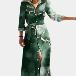 Jurken & Jumpsuits Dames*Fosette - Zomerse lange jurk voor dames